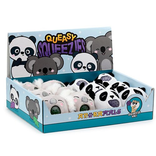 Panda y Koala Estrujable de Peluche Queasy Squeezies - Imagen 2