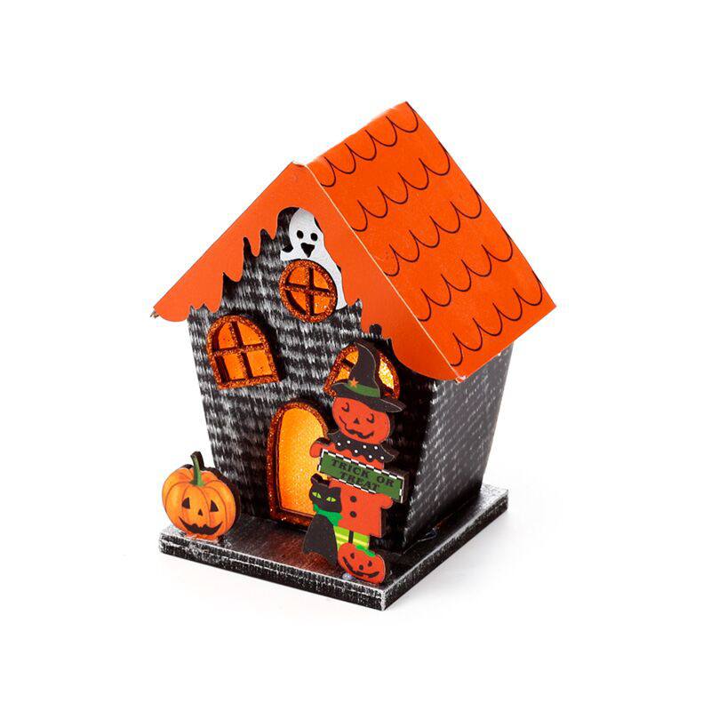 Casa Decorativa LED de Halloween Calabaza Truco o Trato Espeluznante - Imagen 1