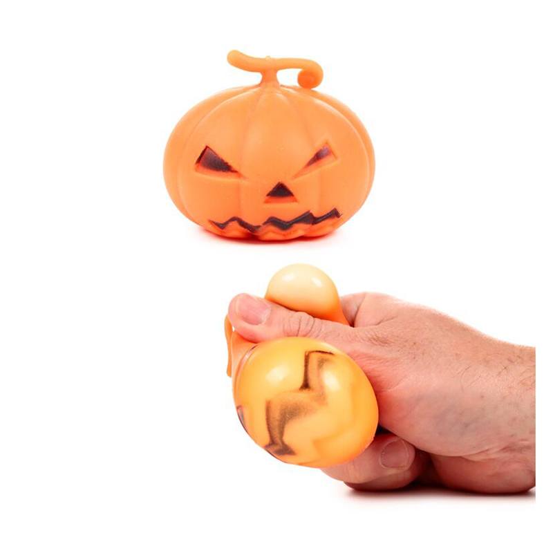 Brinquedo Espremível Abóbora Spooky Assustadora
