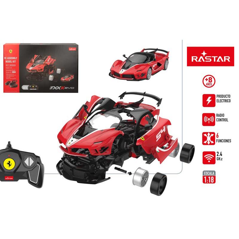 Rastar Kit montaje coche Ferrari FXX RC 1:18 - Imagen 1