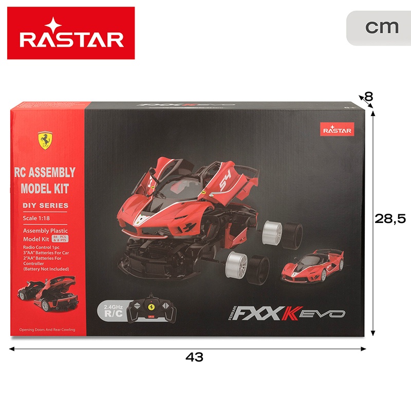 Rastar Kit montaje coche Ferrari FXX RC 1:18 - Imagen 7