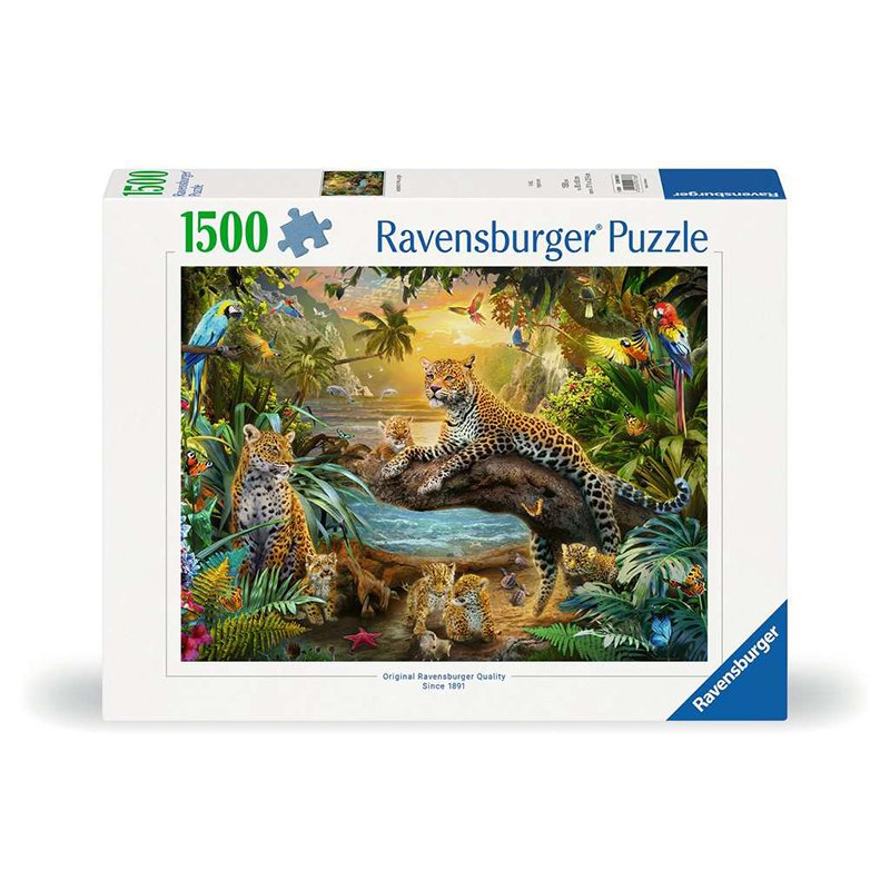 Puzzle 1500p Leopardos en la Selva