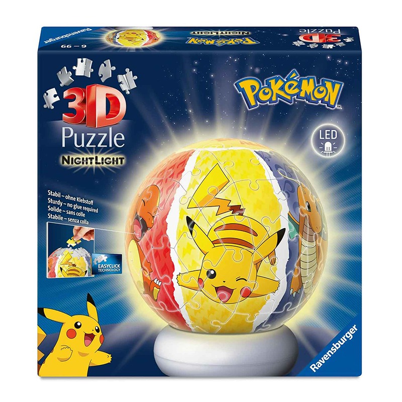 Pokémon Puzzle Ball 3D con Luz