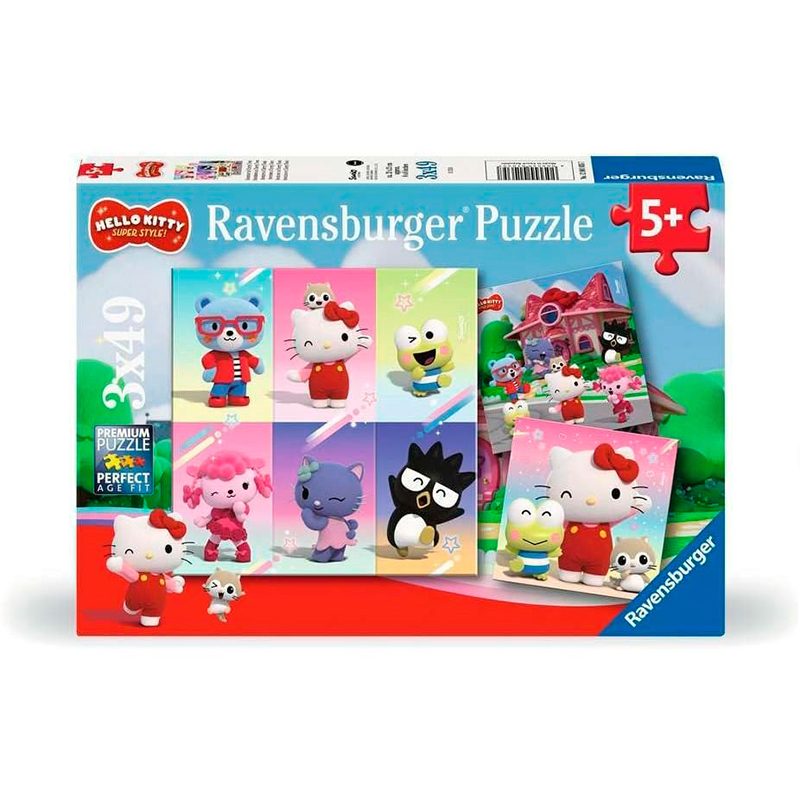 Hello Kitty Puzzle 3x49p