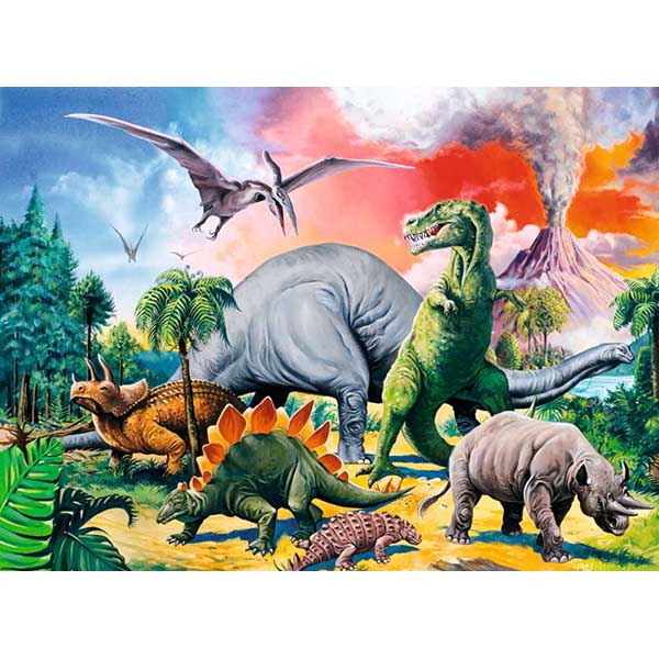 Puzzle 100p Dinosaurios - Imatge 1