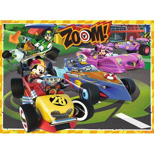 Puzzle 100p Mickey Mouse Roadster Racers - Imatge 1