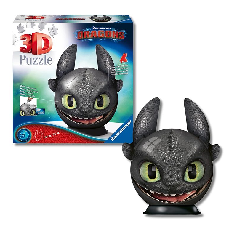 Dragons Puzzle Desdentado 3D 72p