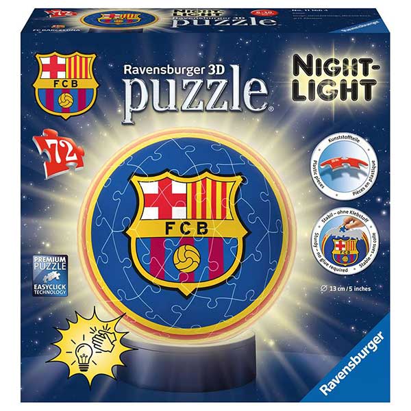 FC Barcelona Puzzeball 72p con Luz - Imagen 1