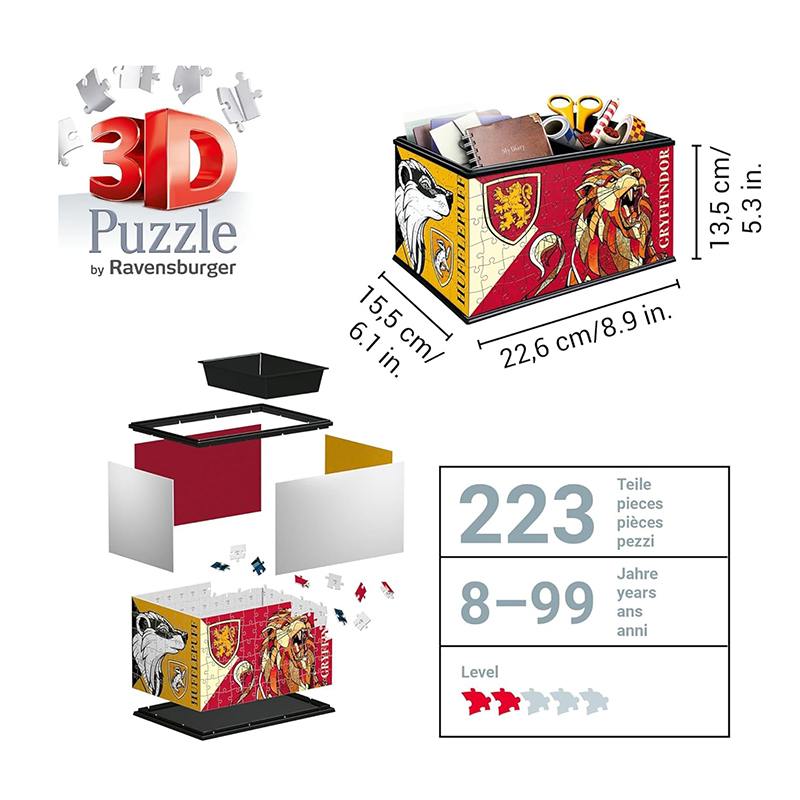Harry Potter Puzzle 3D Caja Contenedora - Imagen 2