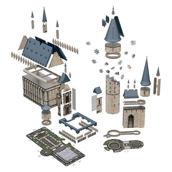 Harry Potter 3D Puzzle Castelo de Hogwarts Grande Salão 540p - Imagem 1