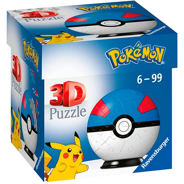 Puzzle Superball Blava Pokemon - Imatge 1