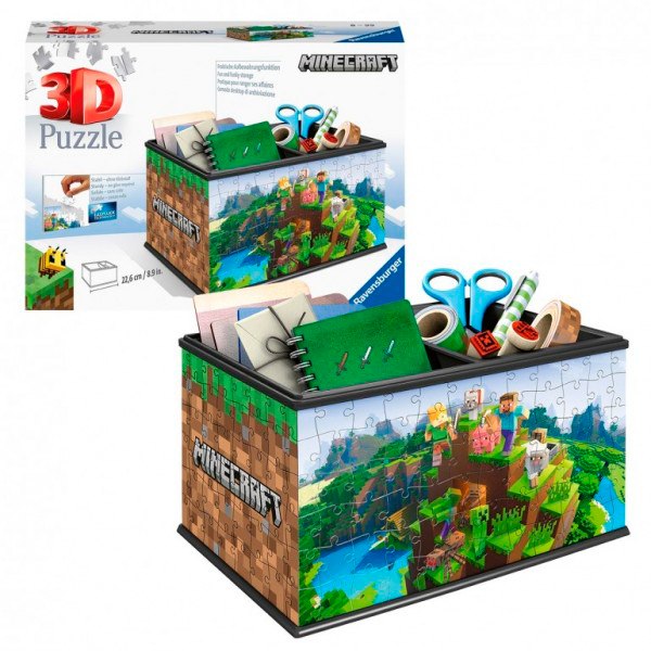 Minecraft Puzzle 3D Storage Box - Imagen 1