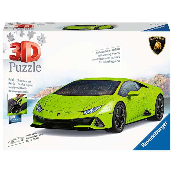 Puzzle 3D Lamborghini Huracà EVO Verd - Imatge 1