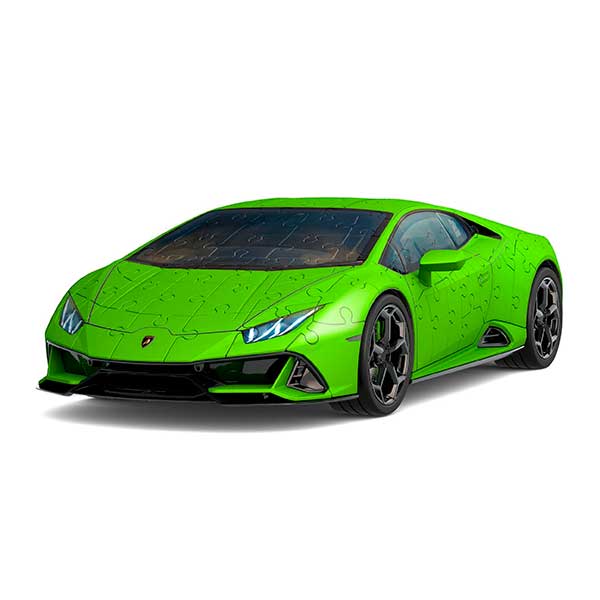Puzzle 3D Lamborghini Huracan EVO Verde - Imatge 1