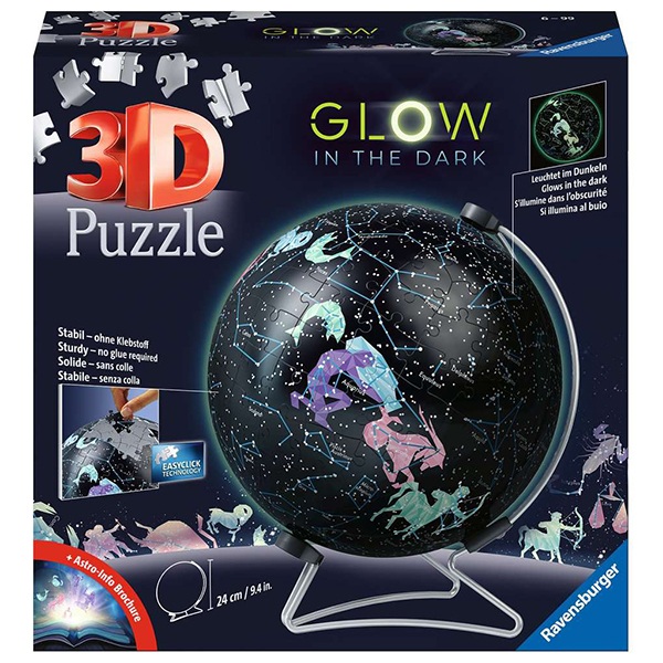 Puzzle 3D Globo Constelaciones Glow in the Dark 190p - Imagen 1