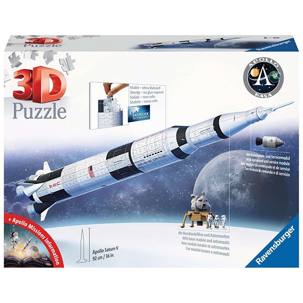 Puzzle 3D Apollo 11 NASA 504p