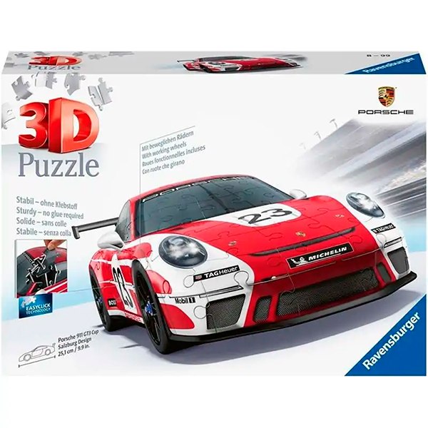 Puzzle 3D Porsche 911 GT3 Cup Salzburg - Imagen 1