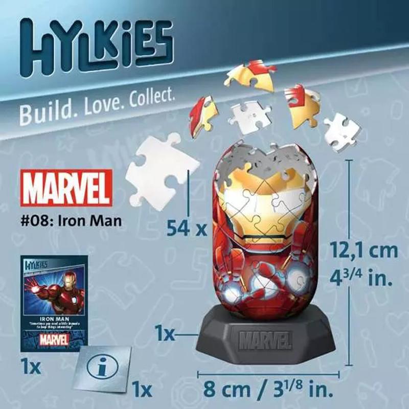 Marvel Puzzle 3D Hylkies Iron Man - Imagen 2