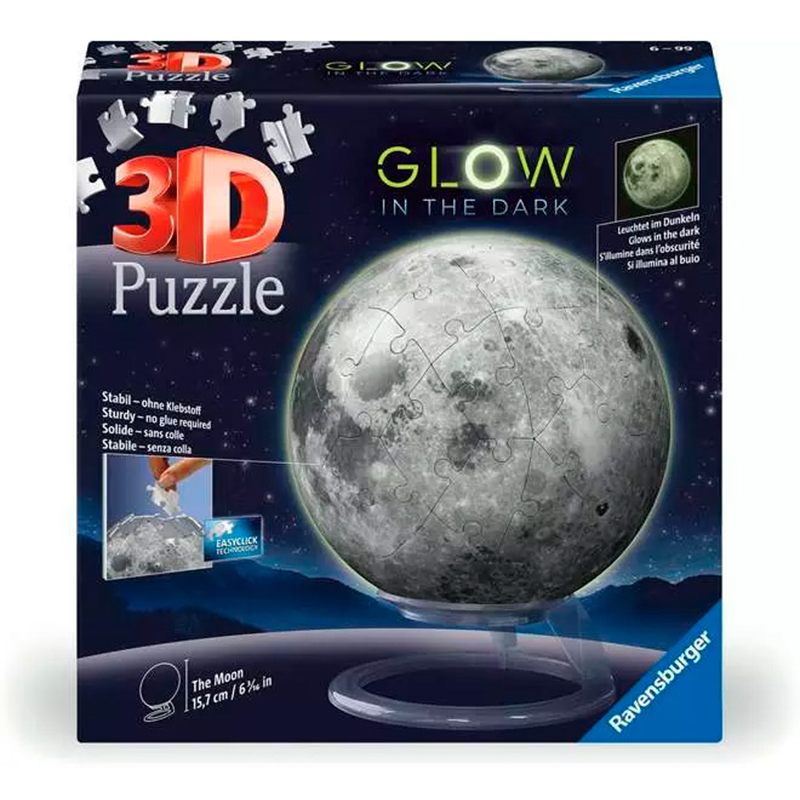 Puzzle 3D Luna Glow in the Dark 72p
