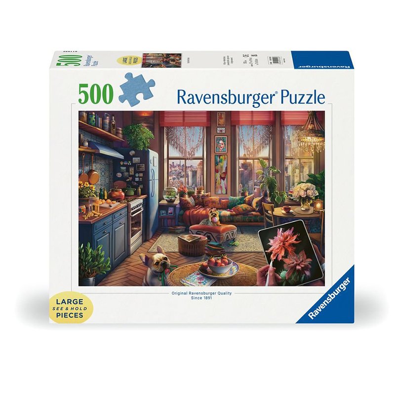 Puzzle 500p Acogedor Estudio Bohemio