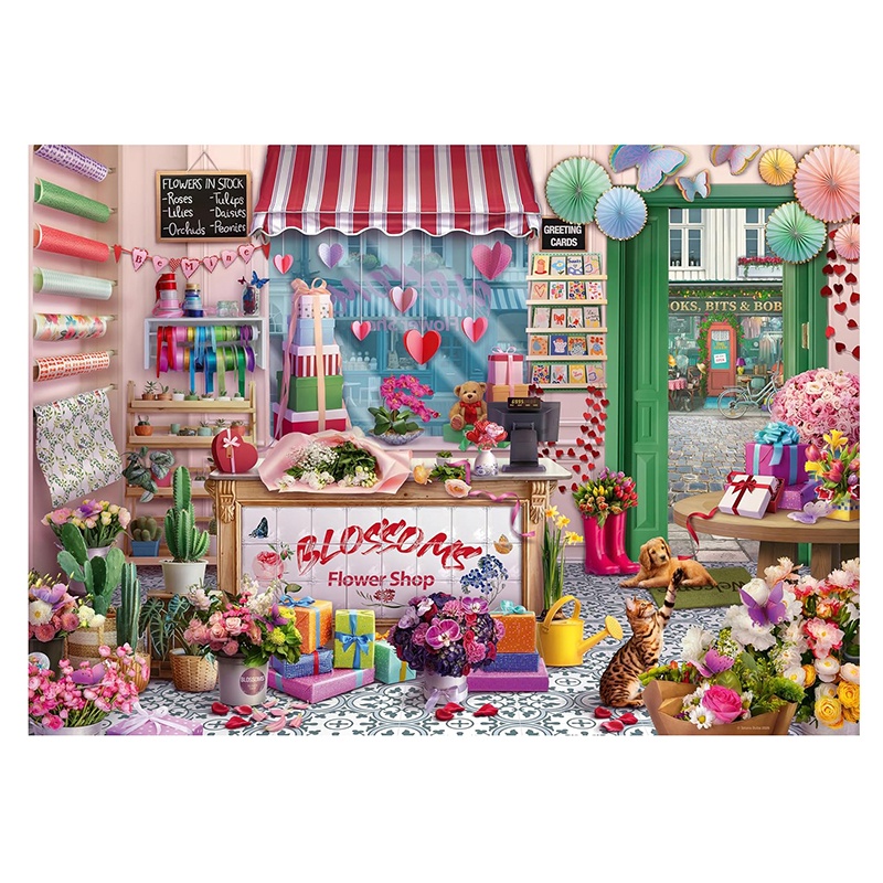 Puzzle 1000p Boutique Floral - Imagen 1