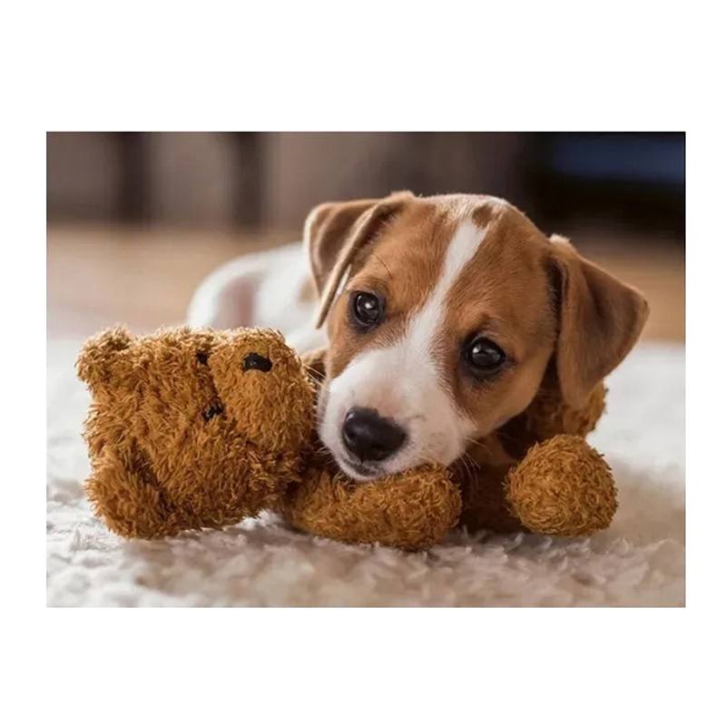 Puzzle 500p Perrito con Osito - Imagen 1