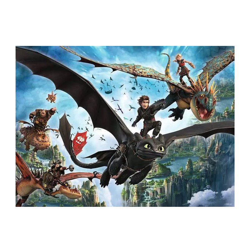Treinar o teu Dragão Puzzle 150p XXL - Imagem 1