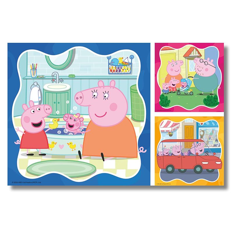 Peppa Pig Puzzle 3x49p - Imatge 1