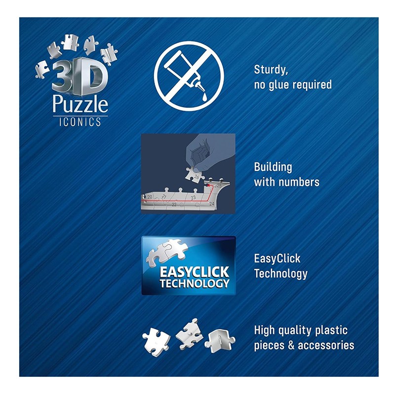 Puzzle 3D Iconics Porsche 911 - Imagen 3