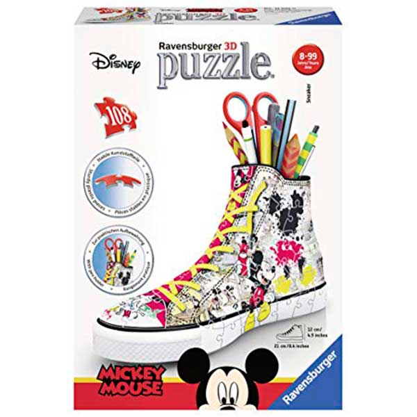 Puzzle 3D Sneaker Mickey Portallapissos - Imatge 1