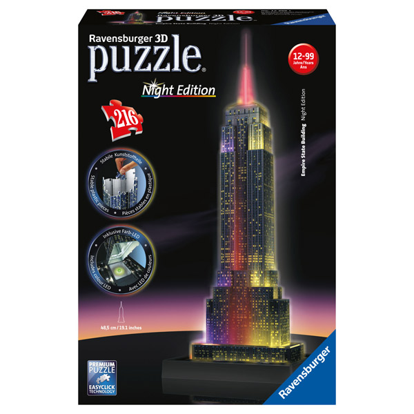 Puzzle 3D 216p Empire State con Luz - Imagen 1