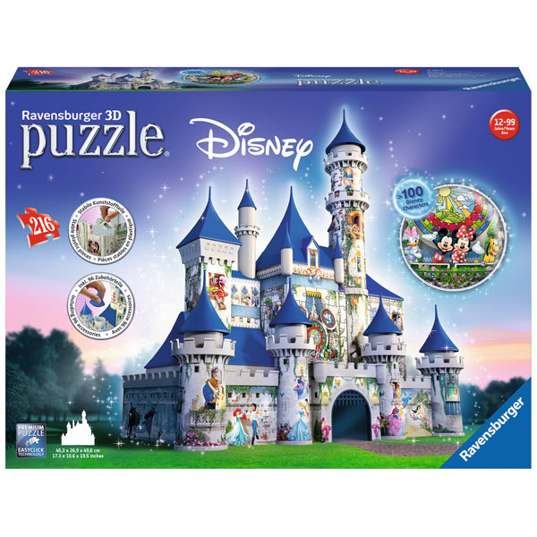 Puzzle 3D 216p Castell Walt Disney - Imatge 1
