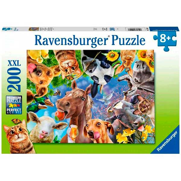 Puzzle 200p XXL Divertidos Animales Granja - Imagen 1