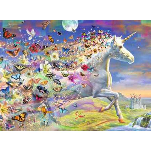 Puzzle 500p Unicornio y sus Mariposas - Imatge 1