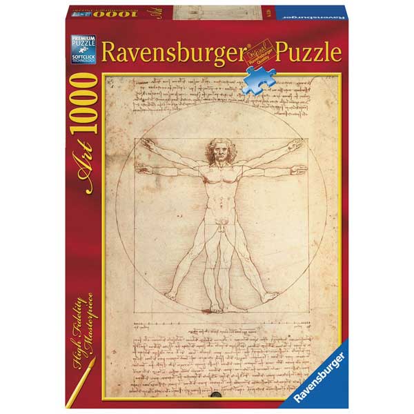 Puzzle 1000p L'Home de Vitruvio, Da Vinci - Imatge 1
