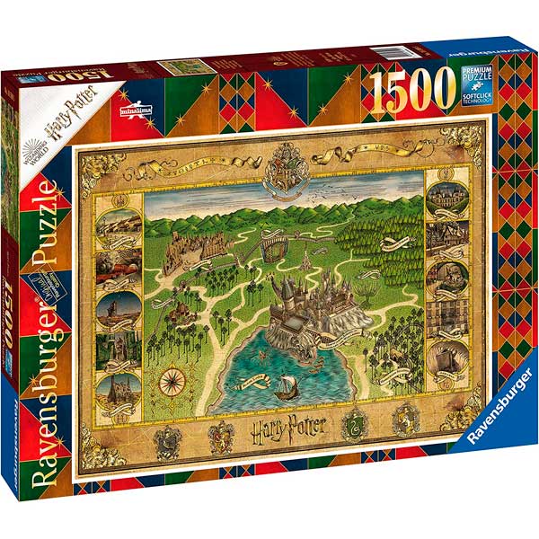 Puzzle 1500p Mapa de Hogwarts - Imagem 1