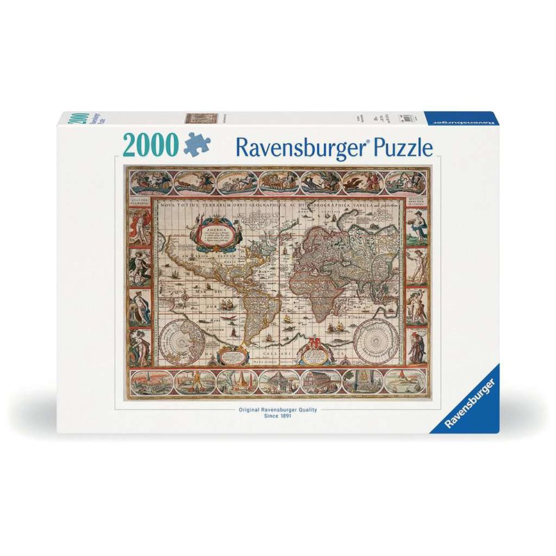 Puzzle 2000p Mapa Mundi Ano 1650