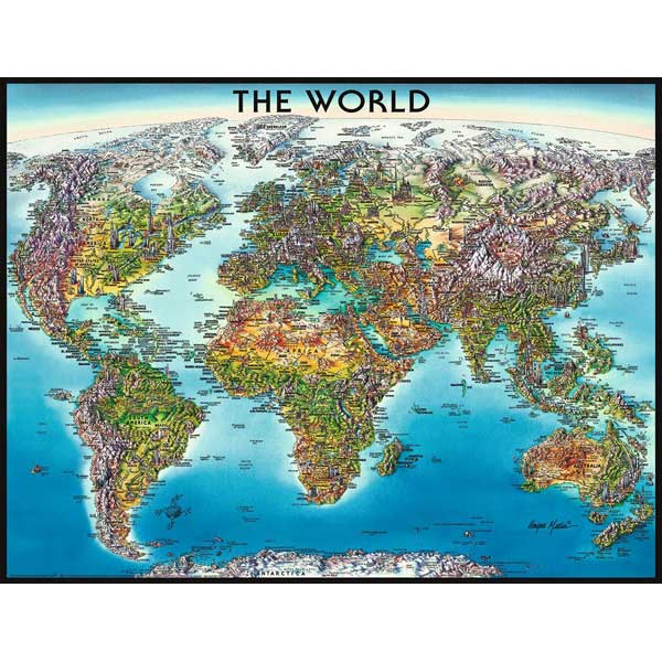 Puzzle 2000p Mapa del Mundo - Imagen 1