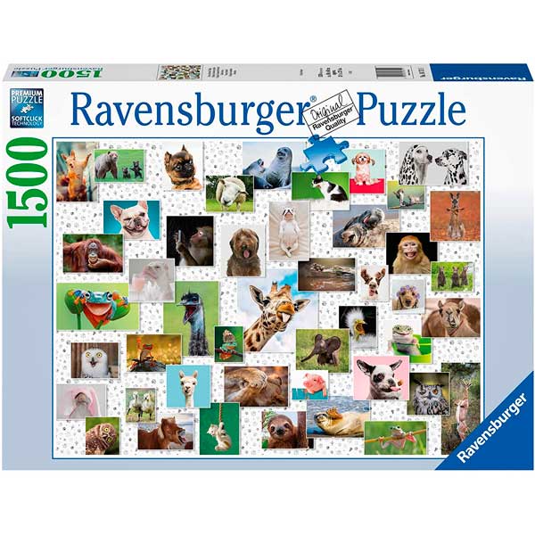 Puzzle 1500p Funny Animals Collage - Imagem 1