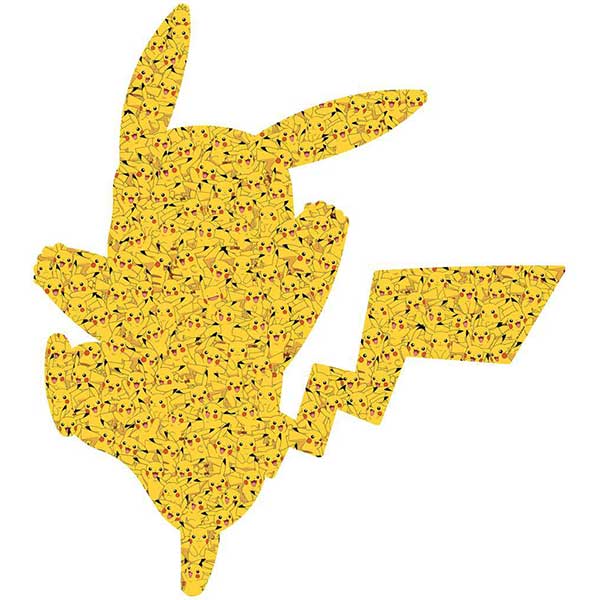 Pokemon Puzzle 1000p Pikachu Shapped - Imagen 1