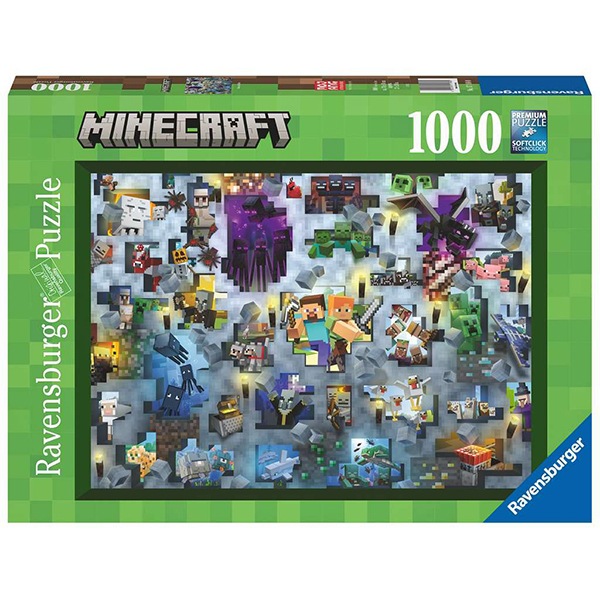 Minecraft Mobs Puzzle 1000p - Imagem 1