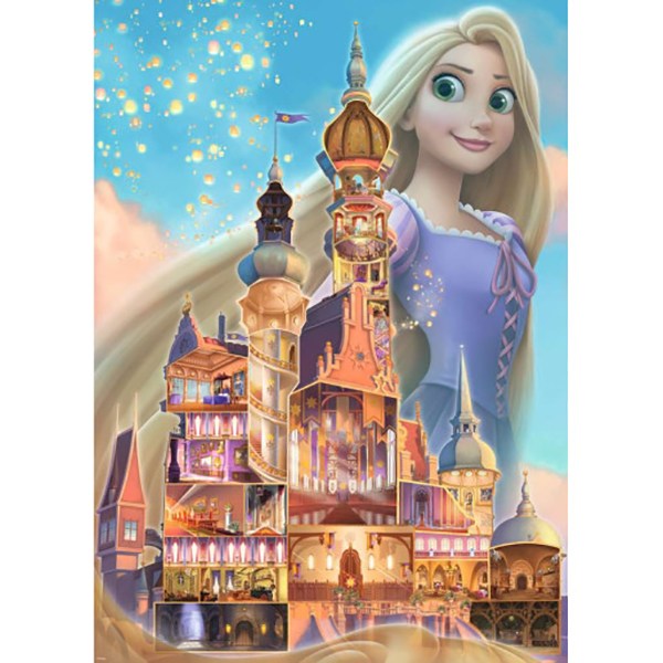 Disney Puzzle Castle Rapunzel 1000p - Imagem 1