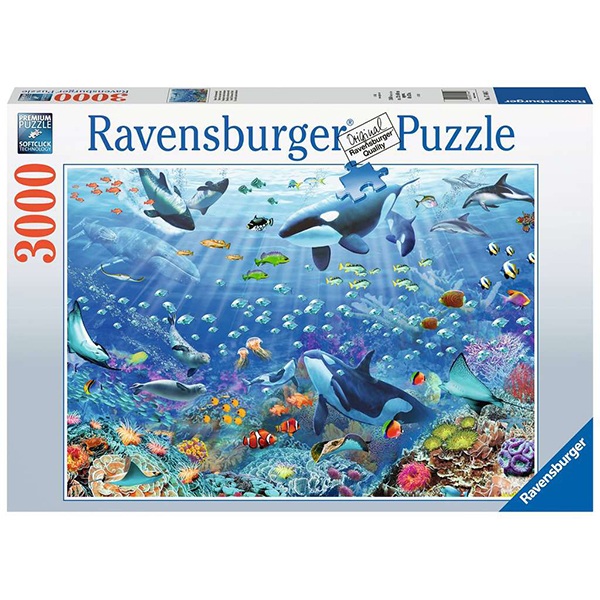 Puzzle 3000p Colorido Mundo Submarino - Imagem 1