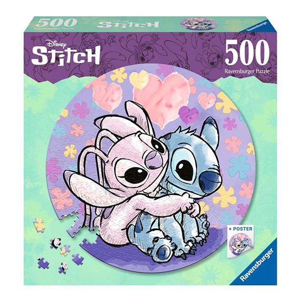 Puzzle Redondo Stitch 500p - Imagen 1