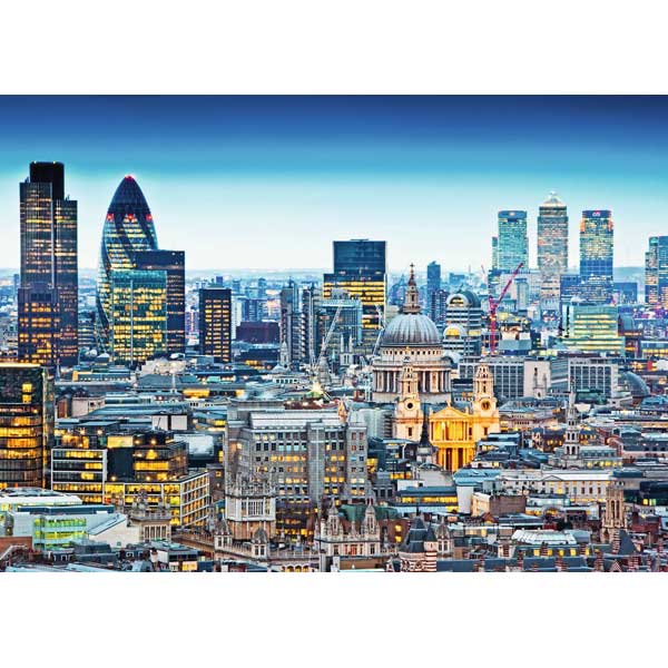 Puzzle 1000p Por encima los tejados de Londres - Imagen 1