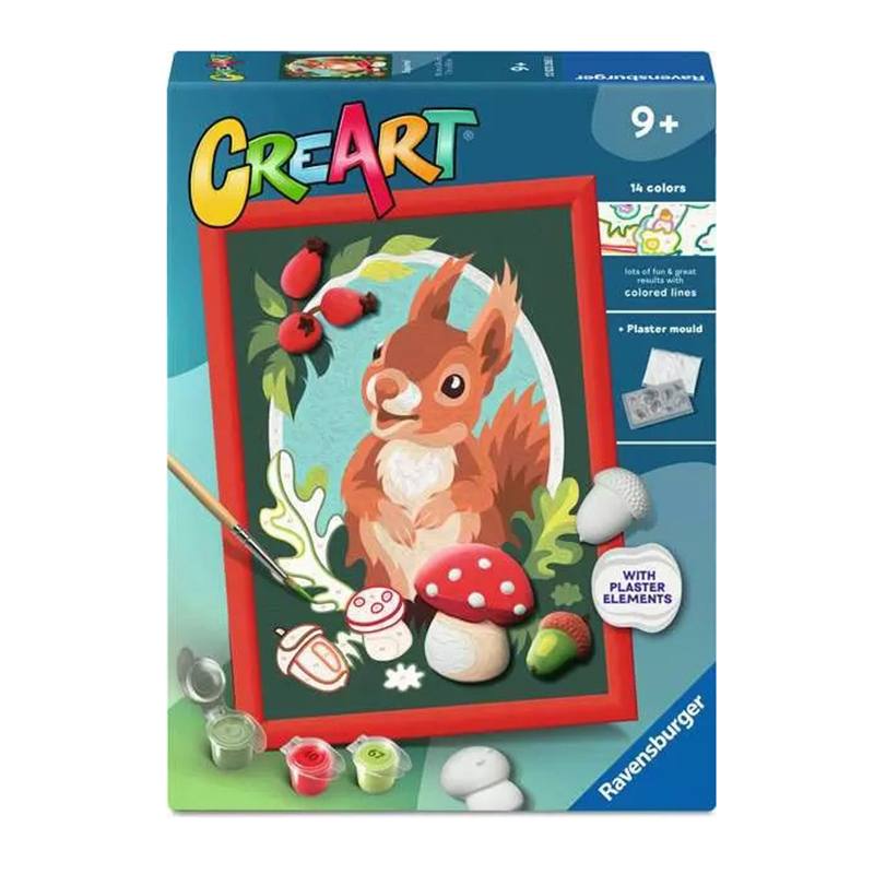 CreArt Serie D Ardilla y Figuras de Tiza