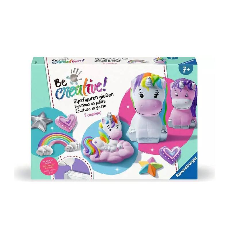 BeCreative Figuras de Yeso Unicornio