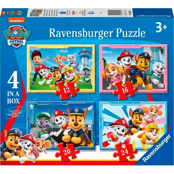 Puzzle 4 in a Box Paw Patrol