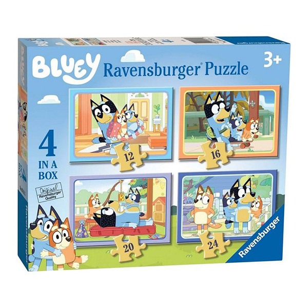 Bluey Quebra-cabeça 4 in a Box - Imagem 1