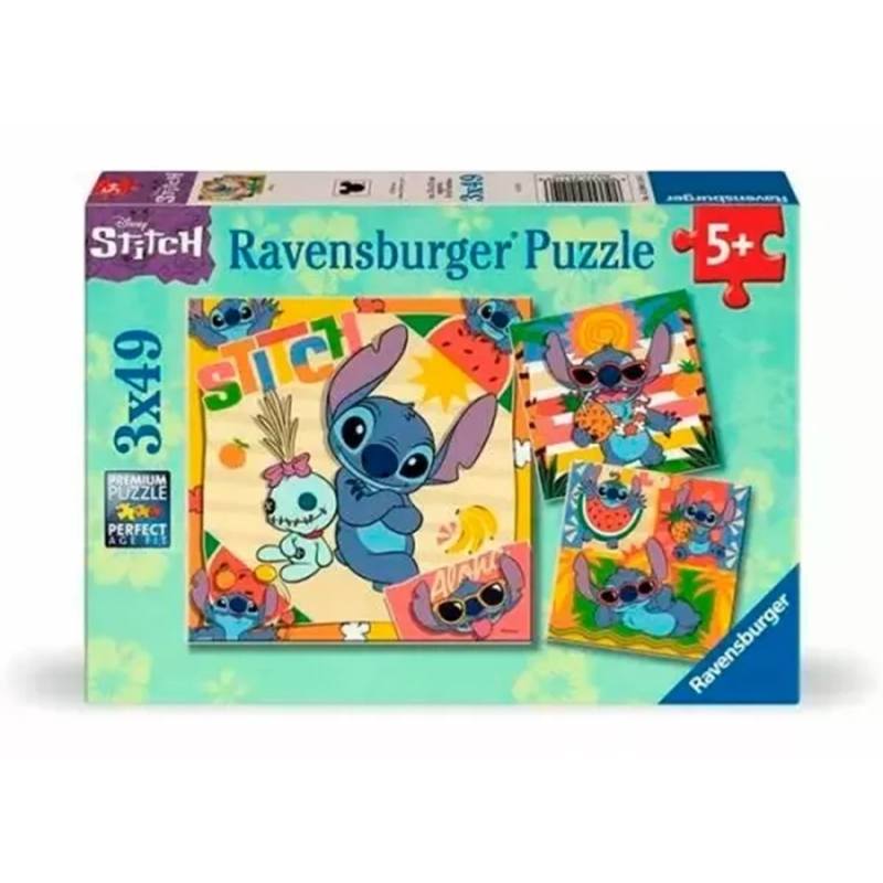 Puzzle 3x49p Disney Stitch